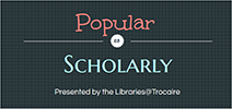 A thumbnail of the Popular vs. Scholarly Resources infographic